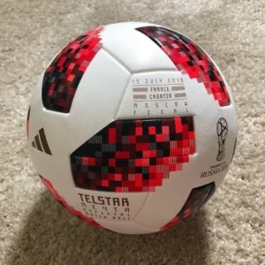 Telstar Red Soccer Ball – Durable and High-Performance Football