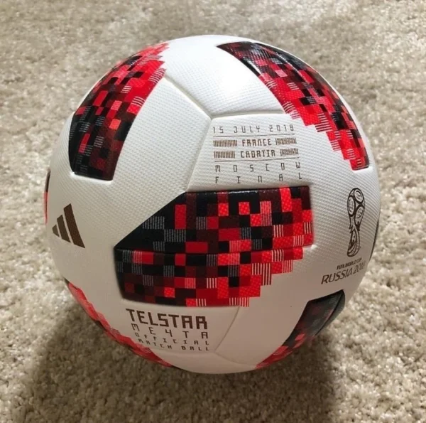 Telstar Red Soccer Ball – Durable and High-Performance Football